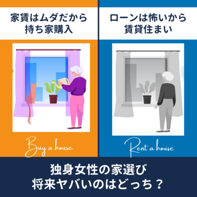 独身女性、家は買う？借りる？正解は…？